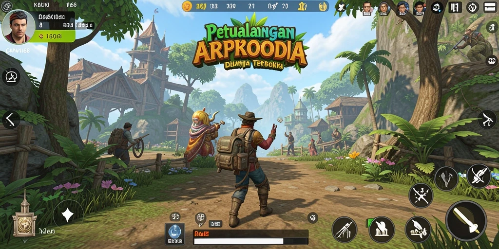 Tampilan gameplay epik dalam dunia Open World yang luas.