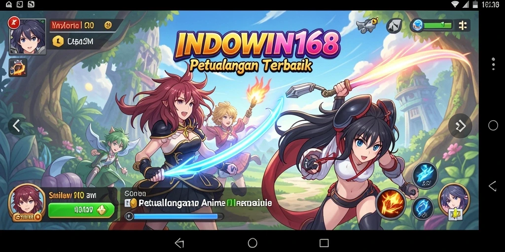 Tampilan gameplay INDOWIN168 dengan karakter Anime yang menarik.