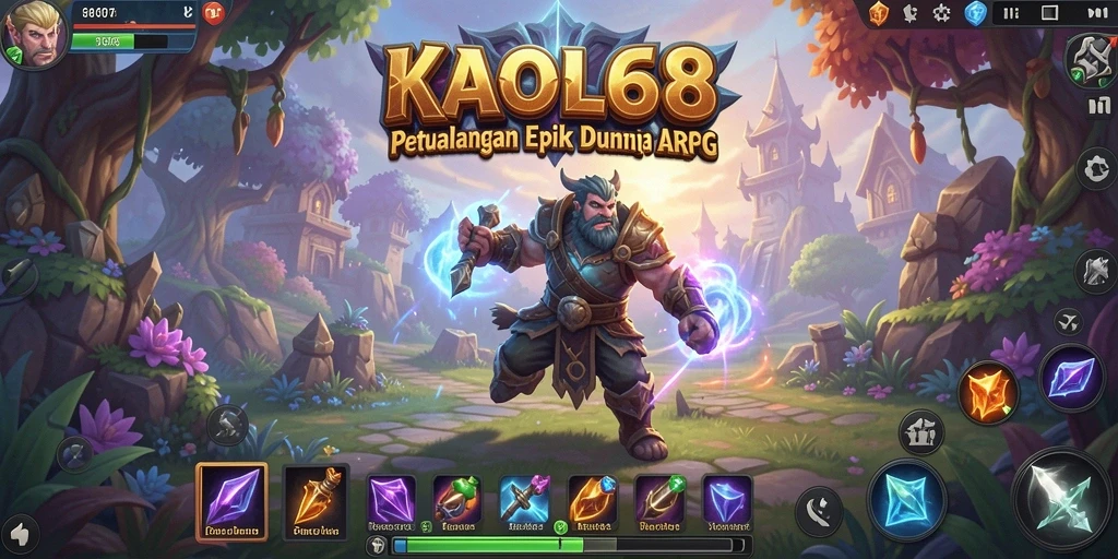 Tampilan gameplay KAOL68 yang menakjubkan saat beraksi dalam pertempuran.