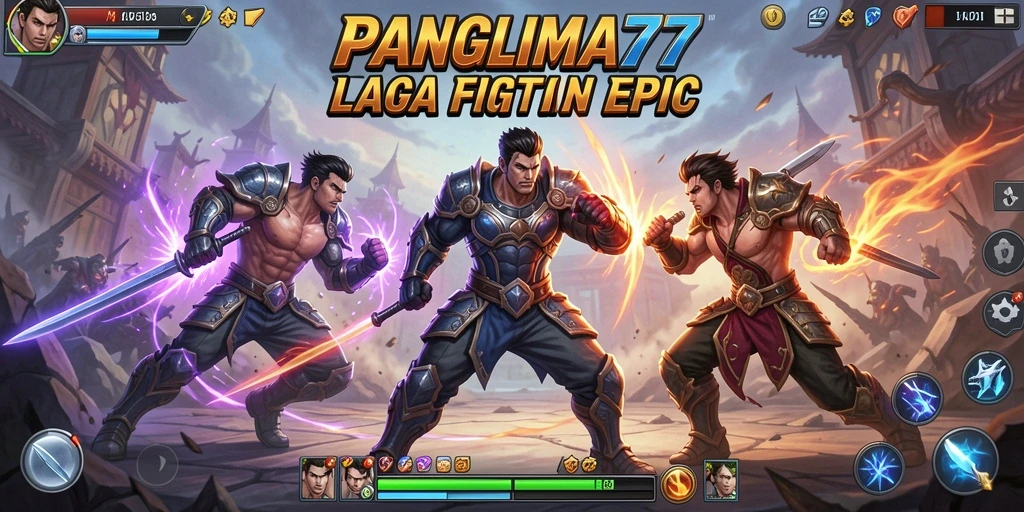Tangkapan layar dari gameplay <strong>PANGLIMA77</strong> menunjukkan aksi pertarungan yang mendebarkan.