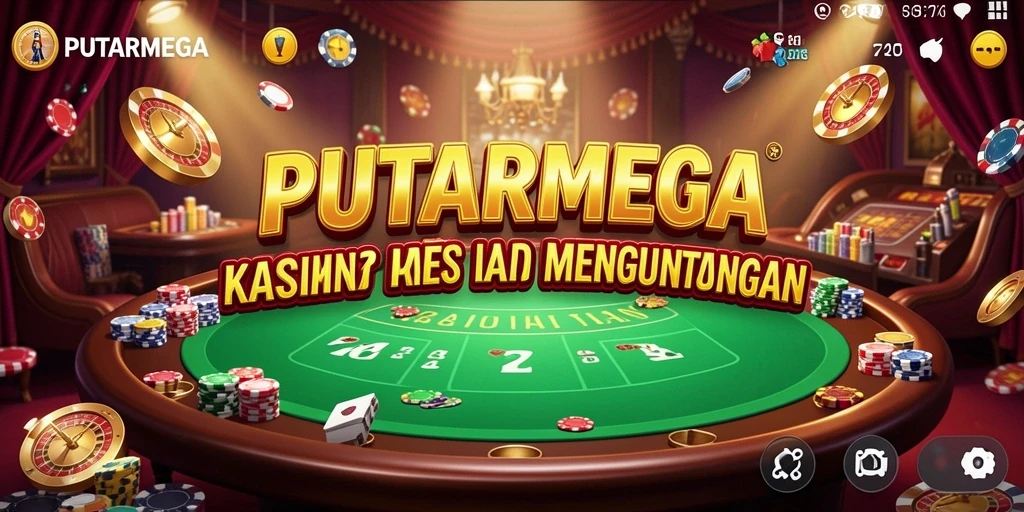 Screenshot gameplay PUTARMEGA menampilkan keseruan permainan Kasino.