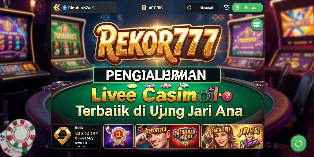 Gameplay Live Casino yang mendebarkan dan interaktif di REKOR777.